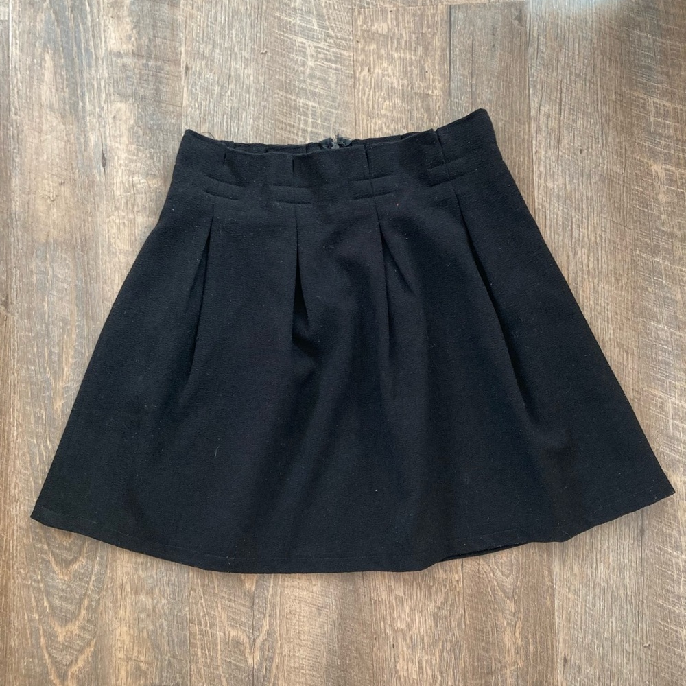 Moon collection | Black Pleated Circle Skirt